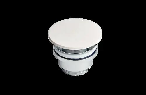 Bottenventil för Marmorline Marble bordsskiva - Färg vit 01