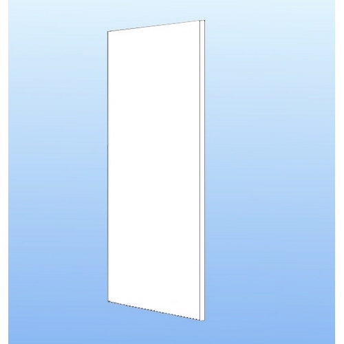 Halvhög sänggavel vit melamin - 124,8 x 60 cm