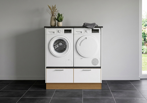 Multi-Living Bryggers sæt med London | Underskab m. skuffe, Vaskeskab, Gavle, Sokkelsæt - Bryggers sæt 1