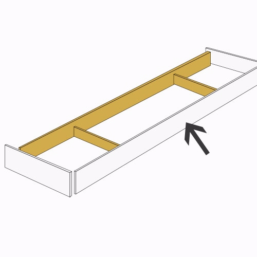 Sockel fram 240x16,5cm