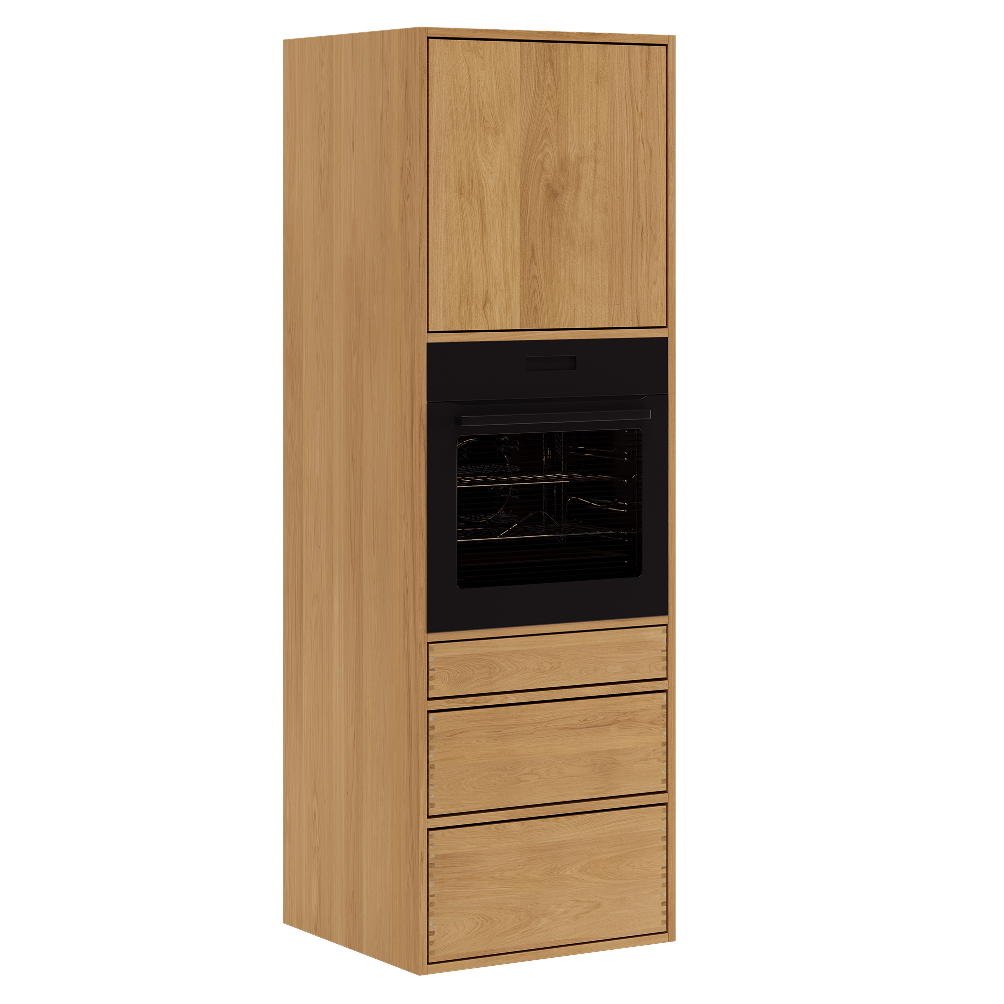 60 cm Just Wood Push Tall skåp för ugn