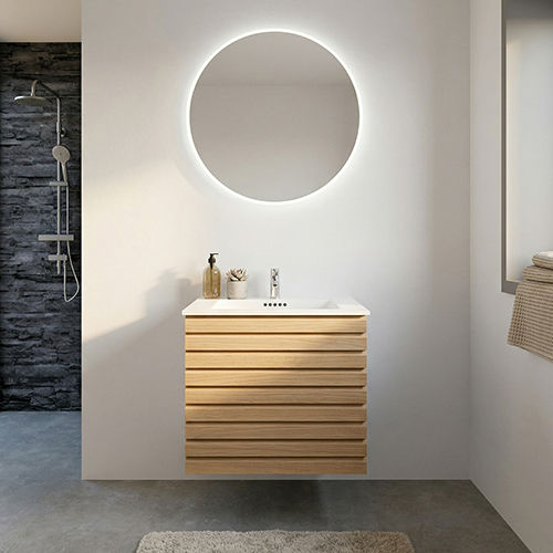 Badsæt i Træ 62 cm fra Kitchn med Washington Eg Natur Front