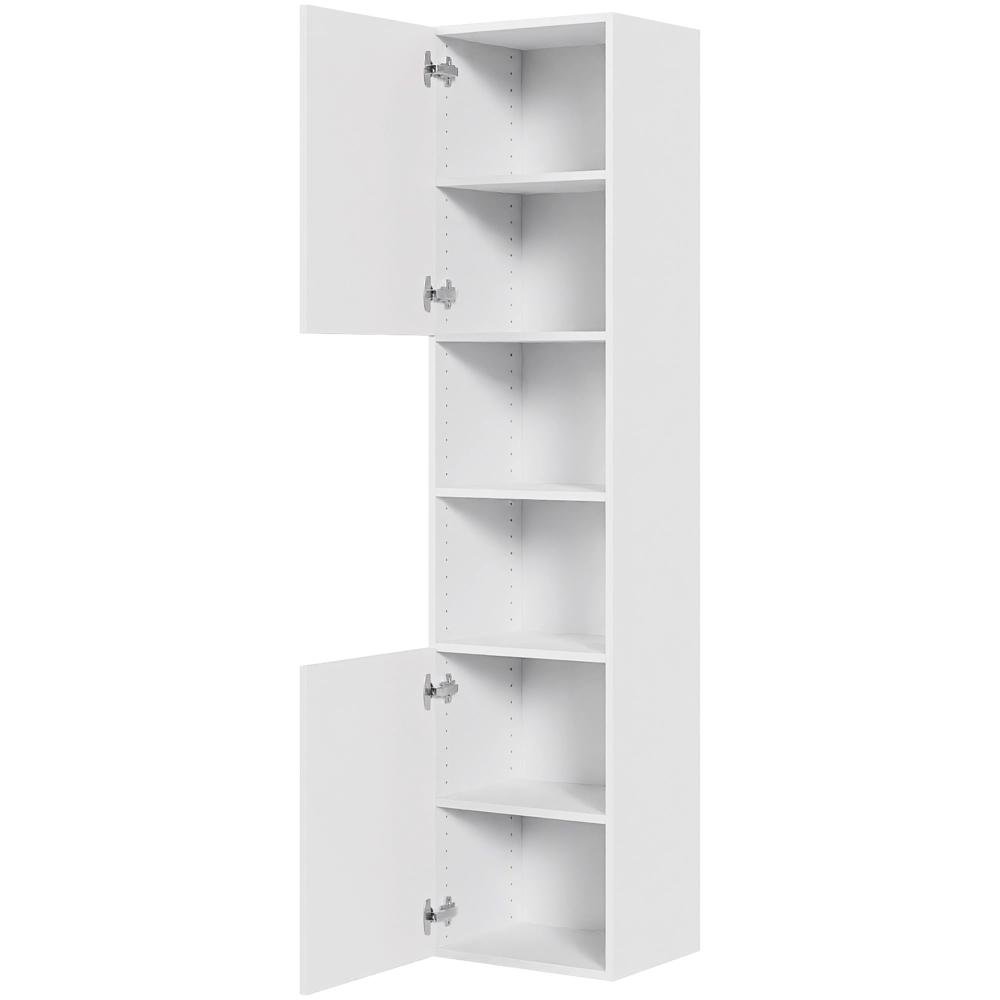 skåp 40 cm med 5 hyllplan och 2 luckor