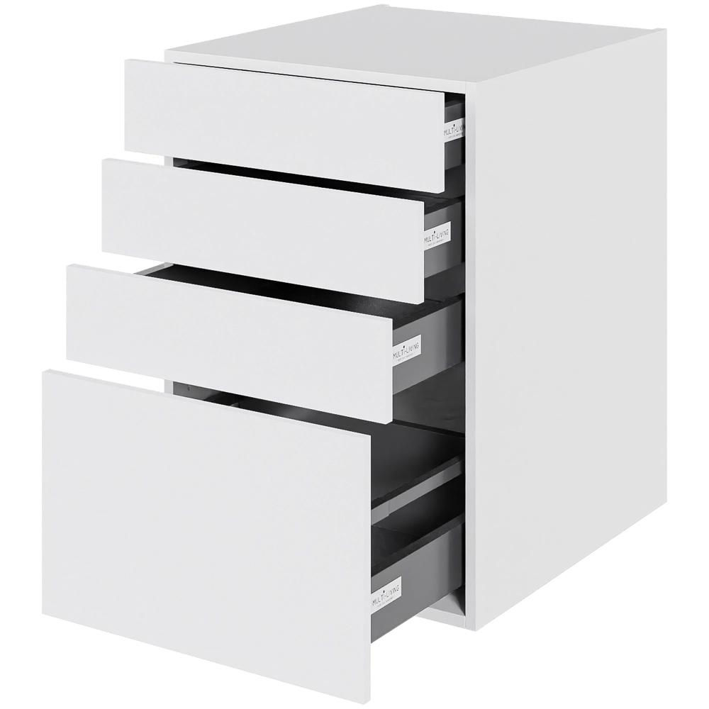 låda i skåp Fram H: 70,4 cm D: 60,0 cm - 4 lådor full utdrag/soft close - Bredd: 50 cm