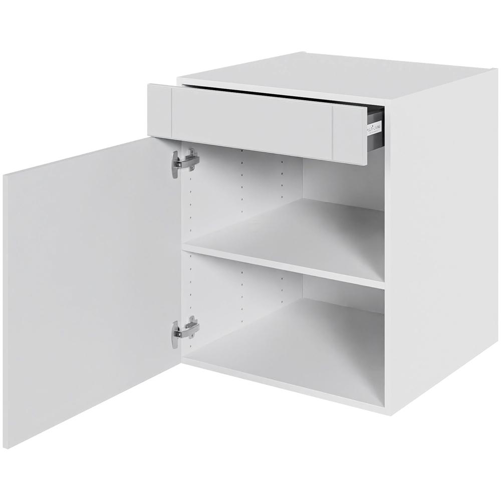 skåp i Romantik H: 70,4 cm D: 60,0 cm - 1 skåpdörr &amp; låda heldrag/mjukstängning - Bredd: 60 cm