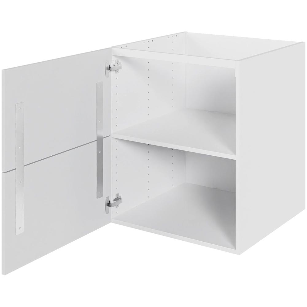 2 låda utseende - Tvättställ 60 cm med avfallsställ och skåpdörr
