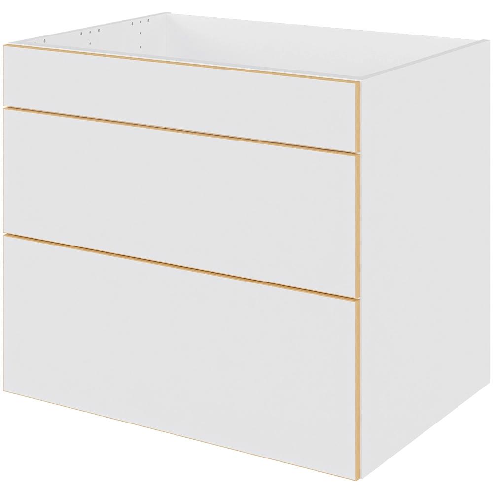 skåp i White/Oak Line H: 70,4 cm D: 60,0 cm - Full utdrag/soft close - Bredd: 80 cm