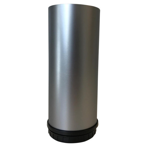 Sockelben Ø60x165mm Alu-look