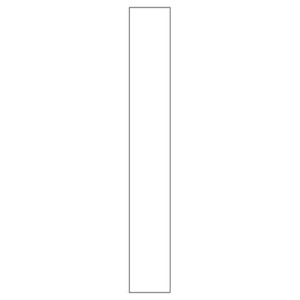 Anpassning till underskåp<br> H: 89,6 cm B: 10 cm