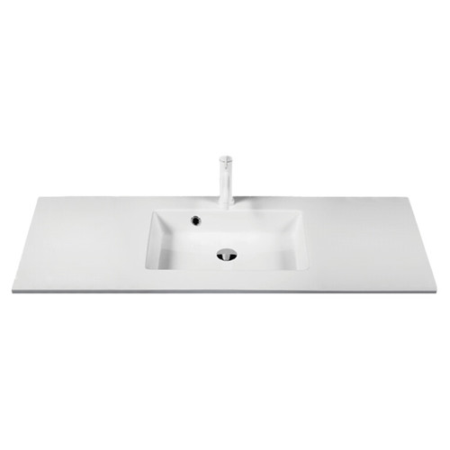 Colombo vask hvid marmor mat, kumme midt, 62x48 c