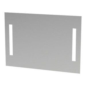 Spegel med 2 LED-ljusfält 15W - varmvit H:650 B:1200