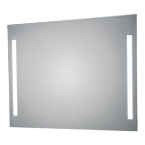 Spegel med 2 LED-ljusfält 15W - varmvit H:650 W:1000