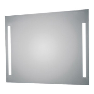 Spegel med 2 LED-ljusfält 15W - varmvit H:650 B:900