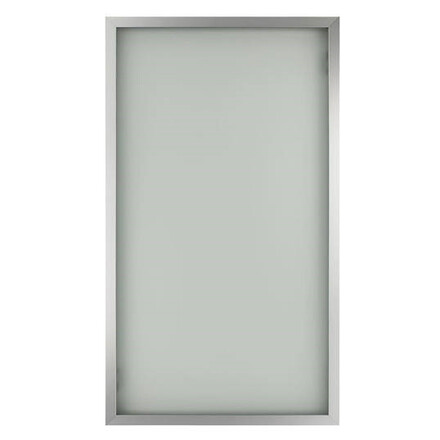 Låg vitrindörr i aluminium H: 57 cm