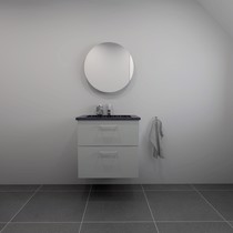 BADRUMSSET 62 CM Svart handfat Granitex