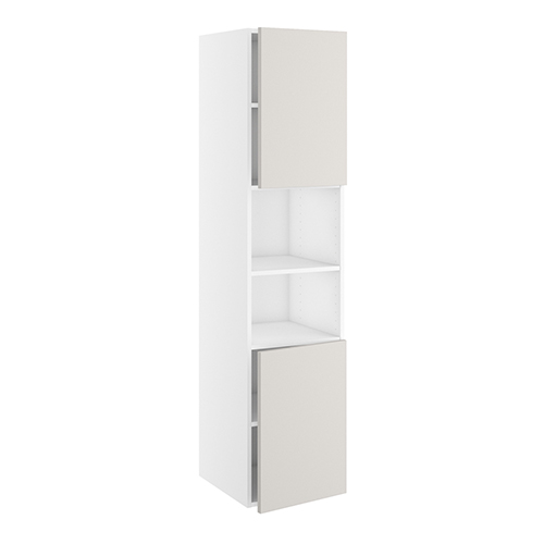 Badhøjskab, 2 låger 572mm, 5 hylder. H:1728 B:300 D:450