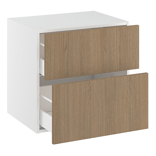 Badvaskeskab, 2 skuffer. H:576 B:800 D:450