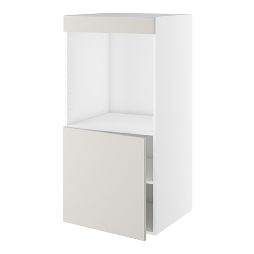 Designskab, t/ovn, 572mm låge, blændstykke 64mm, hul: 647mm. H:1248 B:600 D:580