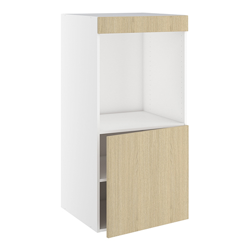 Designskab, t/ovn, 572mm låge, blændstykke 64mm, hul: 647mm. H:1248 B:600 D:580