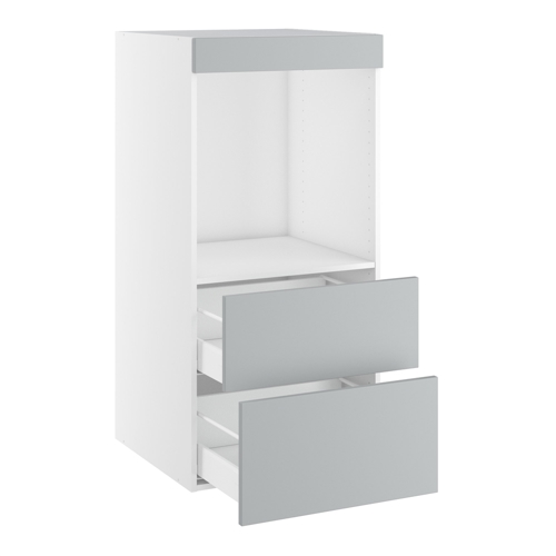 Designskåp för skåp 647x567 m/2 lådor och täckstycke H:1248 D:580 B:600