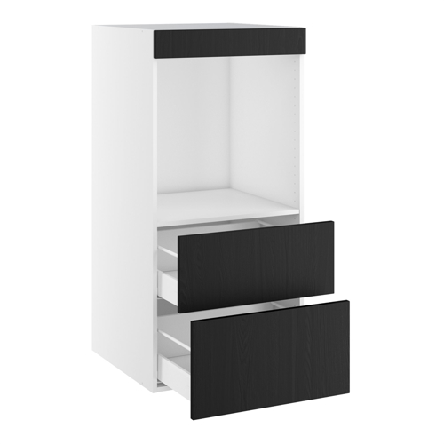 Designskåp för skåp 647x567 m/2 lådor och täckstycke H:1248 D:580 B:600