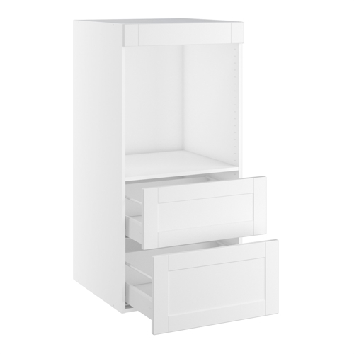 Designskåp för skåp 647x567 m/2 lådor och täckstycke H:1248 D:580 B:600