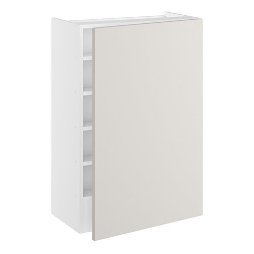 Emhætteskab, 1 låge, 3 hylder, m/aftagelig bagplade. H:896 B:600 D:320