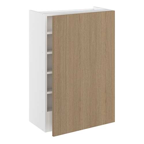 Emhætteskab, 1 låge, 3 hylder, m/aftagelig bagplade. H:896 B:600 D:320