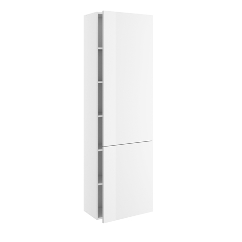 Smala högskåp - Chicago White High Gloss