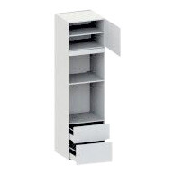 skåp för ugn/mikronisch mått 1104x567 m/2 lådor H:316 och 252 &amp; 1 skåpdörr H:444 samt lock. H:2144 D:580 B:600