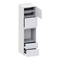 skåp för ugn/mikro nisch mått 656x567 lyftdörr H:444, 2 lådor H:316 och 252, 1 skåpdörr och skåpdörr H:444 H:2144 D:580 B:600