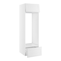 skåp för kyl nisch mått 1295x567 mm. Ytterdörr H:316 och låda H:316 H:1952 D:580 B:600