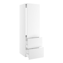 Højskab til integreret køl nichemål 1232x567 mm. m/1 låge uden hængselsboring H:1244 og 2 skuffer H:348 H:1952 D:580 B:600