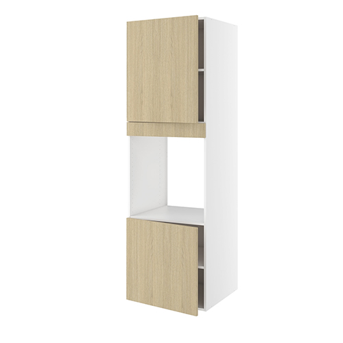 Højskab, t/ovn, 572mm låge, 700mm låge øverst, blændstykke 64mm, hul: 656mm. H:1952 B:600 D:580