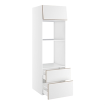 Højskab til ovn/micro nichemål 1039x567 mm. Skuffer H:316  og 252 Toplåge H:316 H:1952 D:580 B:600