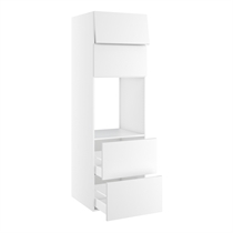Højskab til ovn nichemål 592x567 mm. m/2 skuffer H:348, 2 toplåger H:316. H:1952 D:580 B:600