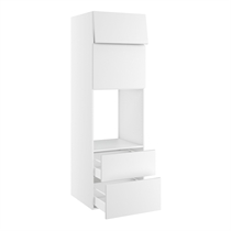 Højskab til ovn/micro nichemål 592x567 mm. m/skuffer H:316 og 252, liftdoor H:444, toplåge H:316 H:1952 D:580 B:600