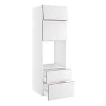 Højskab til ovn/micro nichemål 592x567 mm. m/skuffer H:316 og 252, liftdoor H:444, toplåge H:316 H:1952 D:580 B:600