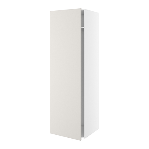 Kosteskab, 1 låge, 1 hylde, slangeholder, trådindsats. H:1952 B:400 D:580