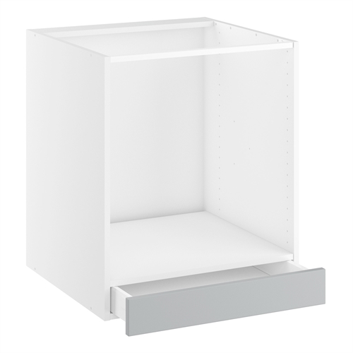 Komfurskab, m/lav skuffe, 96mm frontstykke i bund. H:704 B:600 D:580
