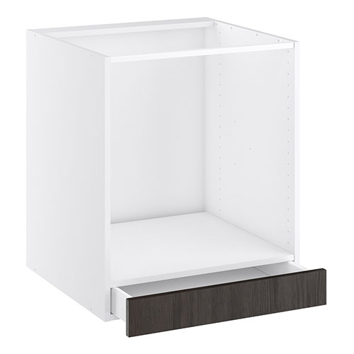 Komfurskab, m/lav skuffe, 96mm frontstykke i bund. H:704 B:600 D:580