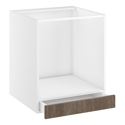 Komfurskab, m/lav skuffe, 96mm frontstykke i bund. H:704 B:600 D:580