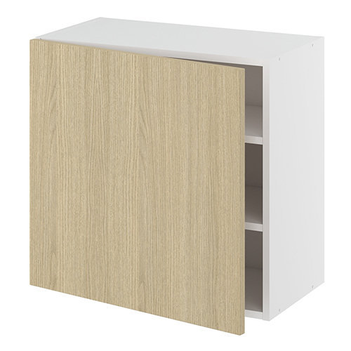 Overskab, 1 låge, 2 hylder. H:576 B:400 D:320