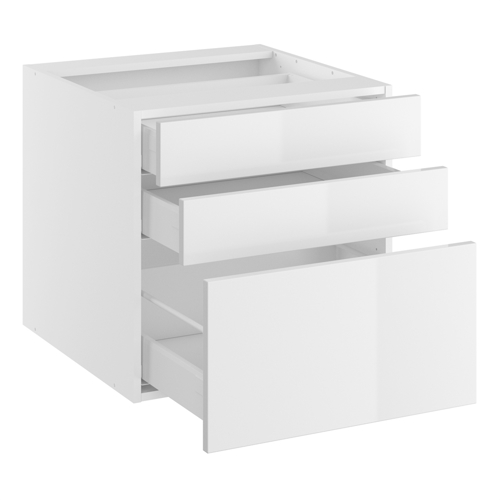 Låga underskåp - Chicago White High Gloss