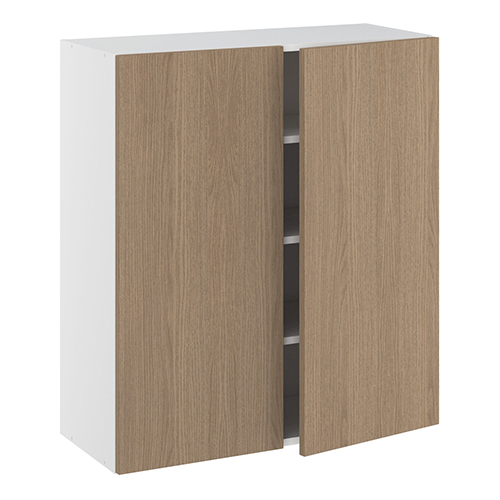 Overskab, m/dobbelt låger, 3 hylder. H:896 B:600 D:320