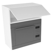 skåp för mikrovågsnisch mått 362x567x320 Ytterdörr H:316. H:704 D:320 B:600
