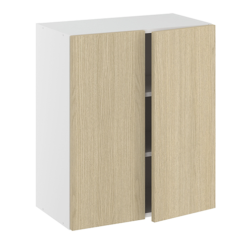 Overskab, m/dobbelt låger, 2 hylder. H:704 B:600 D:320