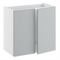 Badrumsvask låg slimline 2 dörrar H:576 D:320 B:800