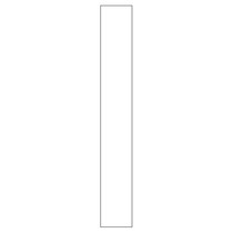 Anpassning till underskåp<br> H: 70,4 cm B: 10 cm
