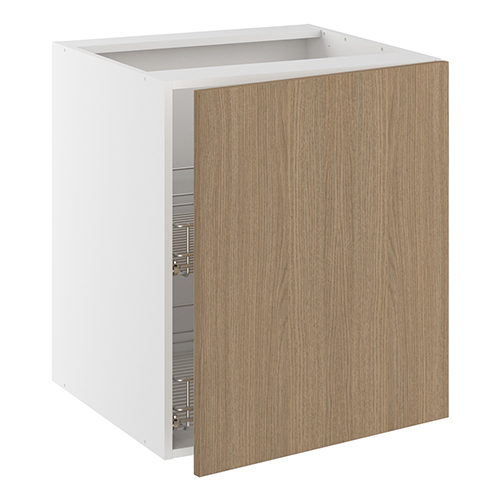 Grydeskab, 1 låge, 2 gryderiste. H:704 B:400 D:580